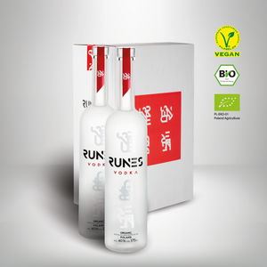 Karton 6x RUNES Organic Vodka 1750ml Flasche