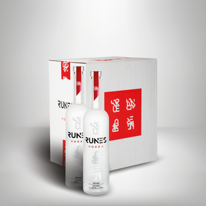 Karton 12x RUNES Organic Vodka 500ml Flasche